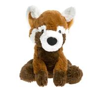 Pelucho - Peluche Térmico Panda rojo - Bienestar, Calor y Suavidad - Apto para Microondas - Granos de Trigo y Flores de Lavanda - Fabricado en Francia