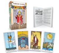 Pelucton Baraja de Tarot Clásica de 78 Cartas para Principiantes con Guía en Italiano.