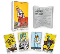 Pelucton Baraja de Tarot Clásica de 78 Cartas para Principiantes con Libro Guía en Francés
