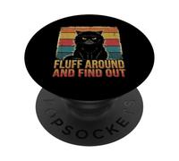 Peluda y descubre Angry Kitty Sarcástico Amante de los Gatos PopSockets PopGrip Adhesivo
