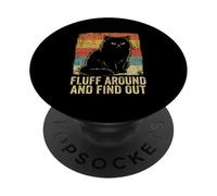 Peluda y descubre Angry Kitty Sarcástico Amante de los Gatos PopSockets PopGrip Adhesivo