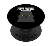 Peluda y descubre Gato Enojado Amante de los Gatos sarcásticos PopSockets PopGrip Adhesivo