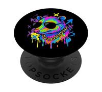 Peluda y descubre zarigüeya Graffiti zarigüeya Arte Callejero PopSockets PopGrip Adhesivo