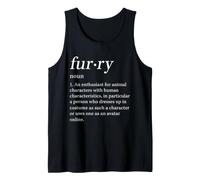 Peludo Definición Diccionario Diseño - Bold Serif Camiseta sin Mangas