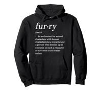 Peludo Definición Diccionario Diseño - Bold Serif Sudadera con Capucha