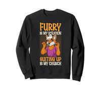 Peludo Es Mi Religión Vestirse Es Mi Iglesia Otherkin Sudadera