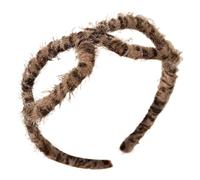 Peluga - Banda para el pelo de leopardo | Brava para el cuidado de la piel de las gafas,Testeni de estampado leopardo de para baño, maquillaje y deportes