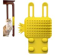 Peluquería Automática Para Gatos: Herramienta Para Rascar De Silicona, Estación De Frotamiento Montada En La Pared De 1 Pieza Para Felinos, Almohadilla De Cerdas Flexibles Con Tiras Adhesivas, Suminis
