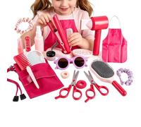 Peluquería De Juguete | con Delantal, Espejo, Juguetes Imitación - Kit De Peluquería Y Disfraz, Barbería Y Maquillaje | para Niños y Niñas Uso Diario Hogar Viaje Preescolar de Cumpleaños