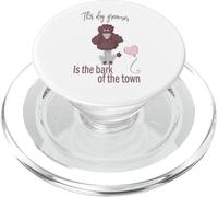 Peluquería de Perros Bark of The Town Pet Grooming Humor Design PopSockets PopGrip para MagSafe