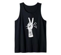 Peluqueria Estilista Tijeras Peine Tattoo Camiseta sin Mangas