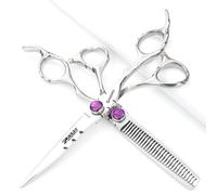 Peluquería sharonds de 5,5/6 / 6,5 pulgadas peluquería peluquero profesional tijeras estilista profesional herramientas de peinado conjunto de tijeras (6 pulgadas y 2 piezas)