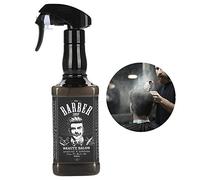 Peluquería Spray Bottlle, 500 ml de plástico Peluquería Spray Bottle Salon Barber Hair Tools Rociador de agua(Negro)