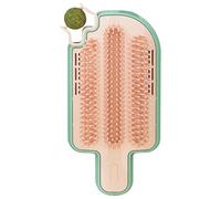Peluquero De Esquina De Pared Para Gatos, Rascador De Esquina Para Gatos, Cepillo De Con Bola De Hierba Gatera, Peine Rascador, Herramienta De Aseo, Peine De Masaje Para Gatos De Largo Y Cor