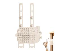 Peluquero de esquina para gatos, rascador de cara de gato de silicona | Cepillo de masaje elástico ajustable,Cepillo para gatos que ahorra espacio, peluquero suave para patas de mesa, hendidura de pue