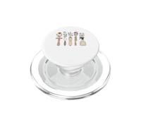 Peluquero de Perros Floral Puppy Stylist Salón de peluquería Perro SPA PopSockets PopGrip para MagSafe