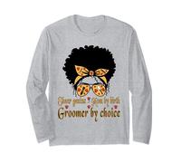 Peluquero de perros Funny Afro-American Grooming Mamá Estilistas de mascotas Manga Larga