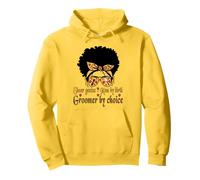 Peluquero de perros Funny Afro-American Grooming Mamá Estilistas de mascotas Sudadera con Capucha