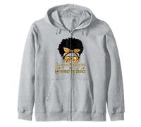 Peluquero de perros Funny Afro-American Grooming Mamá Estilistas de mascotas Sudadera con Capucha
