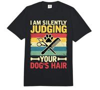 Peluquero de Perros I Am Silently Judging Your Dogs Comfort Colors Adult Heavyweight T-Shirt