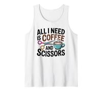 Peluquero Estilista Peluquero Peluquero Salón de café Vibes Camiseta sin Mangas