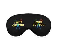 Peluquero I Will Cut You Soft Eye Masks con correa ajustable Ligero Cómodo venda para los ojos para dormir