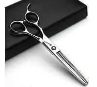 Peluquero izquierdo de 6 pulgadas, cortador de pelo profesional japonés, tijeras, cortador de pelo delgado, opcional en (Corte delgado de 6 pulgadas-B)