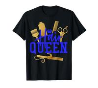 Peluquero Queen Thank Cosmetology Salon Owner Boss Blue Camiseta