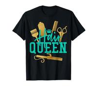 Peluquero Queen Thank Cosmetology Salon Owner Boss Teal Camiseta