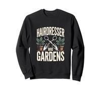 Peluquero Who Gardens Funny Hairstylist Garden Sudadera