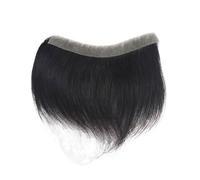 Peluquín de cabello humano invisible con bucle en V y sin costuras, PU completo, for la frente el cuello Suave y Transpirable(16x2)