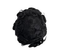 Peluquín for hombre, prótesis capilar masculina, pieza de cabello humano ondulado rizado, encaje suizo(7x10)