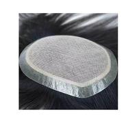 Peluquín para hombres Sistemas de reemplazo de cabello humano postizo for hombres, base de seda con piel de PU, peluquín for hombres, cuero cabelludo natural, unidad de cabello Remy liso, prótesis de