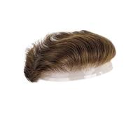 Peluquines para hombre Parche frontal del pelo de los hombres cabello humano pedazo lleno cordón la rayita frente for Postizos(#4)