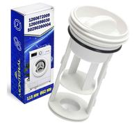 Pelusas Filtro Lavadora para Bomba Desague 115 x Ø 62 mm 1260672009 | 1260598030 50290260004 para Electrolux para Zanussi - Garantía de 10 Años - MONTERAL