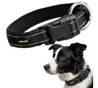 Peluvio Buddy Collar Perro, Nylon y Reflectante, Ligero, Resistente y Cómodo, para Perros Medianos, Resistente al Agua, los Rayos UV y el Moho, Secado Rápido, con Herrajes Metálicos