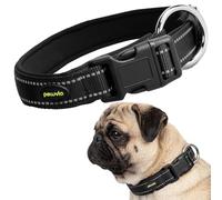 Peluvio Buddy Collar Perro, Nylon y Reflectante, Ligero, Resistente y Cómodo, para Perros Pequeños, Resistente al Agua, los Rayos UV y el Moho, Secado Rápido, con Herrajes Metálicos