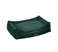 Peluvio Hirado Cama para Perros con Bordes Elevados, Antideslizante y Acolchada, con Funda Extraíble Lavable a 30°C, Tipo Nido Sofá para Interior, Tejido de Pana, con Respaldo, Varios Tamaños