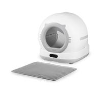 Peluvio Pearl Arenero Automático Autolimpiable para Gatos, Control por App y WiFi, Sensores ToF 3D, Capacidad 72 L, Silencioso y Seguro, Incluye Alfombrilla, Bolsas y Eliminador de Olor, para 1-10 kg