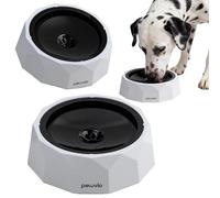 Peluvio Surfa Bebedero para Perro Antiderrames Cuenco de Agua para Perro Antisalpicaduras que reduce Salpicaduras y mantiene el Suelo Seco, con Disco Flotante y Filtro, Bebedero para Coche Diario, 1 L