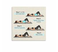 Pelvic Wellness and Anatomy Poster - Illustrated Health Information Chart for Yoga Studio, Classroom or Modern Home Decor(Framed,12x18inch(30x45cm))