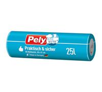 Pely Bolsas de basura prácticas y seguras neutralizadas con el clima, 25 l, 30 unidades