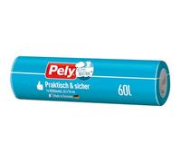 Pely Bolsas de basura prácticas y seguras neutralizadas con el clima, 60 l, 16 unidades