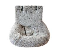 Pelzbarn Car Seat Dog,Fluffy Safety Cars Seat for Large Small Dogs,Removable and Easy to Clean,Easy to Clean & Install in All Vehicles,Travel Bed for Small & Large Dogs (D, 1)