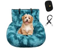 Pelzbarn Protecting Car Bed, Ultra-Soft Dog Seat with Quick-Dry Fabric for Car, Non-Slip Fluffy Travel Seats with Safety Straps & Cushion, Pet Travel Chair Protector with Thick Cushion, Easy to Clean