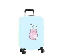 PEMBE THE PINK CAT - Trolley de Cabina 20 pulgadas, Maleta con Ruedas, Candado de Seguridad, Maleta Ligera, 34.5x20x55 cm