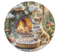 Pembroke Welsh Corgi 68 Piezas Rompecabezas Familiar Animales Formas Animalizadas con Tapete Cute Pet Animals Puzzle Niños Hogar Decoración Educativos Juegos68 PCS