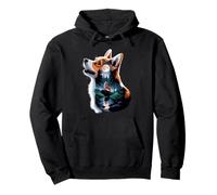 Pembroke Welsh Corgi Aullando A La Luna Corgis Sudadera con Capucha
