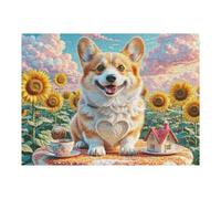 Pembroke Welsh Corgi Puzzles 500 Piezas Moderno Decorativo Animal de compañía Lindo Rompecabezas Familiar para Hombres Y Mujeres Aliviar Estrés Maquetas Construir 500 PCS