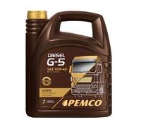 Pemco Diesel G-5 UHPD Acea A3/B4 E7 10W-40 Aceite Motor 5 Litros